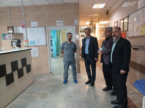بازدید نوروزی سرپرست معاونت بهداشت دانشکده علوم پزشکی ساوه از مرکز فوریتهای پزشکی و بیمارستان‌های شهید مدرس و چمران