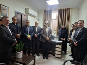 بازدید نوروزی سرپرست معاونت بهداشت دانشکده علوم پزشکی ساوه از ستاد دانشکده